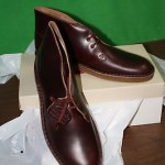 Clarks Originals MENS Desert Boots Size 11 M – Burgundy Beeswax Leather