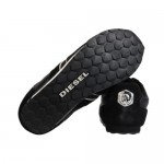 Diesel Mens Loop On Black Gray Casual Slip On Sneakers Shoes 9.5