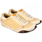 Diesel Mens Take White Casual Leather Lace Up Sneakers Shoes