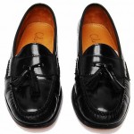 Cole Haan Men Size 8.5D Black Pinch Tassel LEATHER Slip-on Shoes Loafers Casual