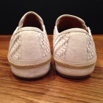 Cole Haan White Woven Leather Slip-on Shoes Sz 10M