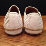Cole Haan White Woven Leather Slip-on Shoes Sz 10M