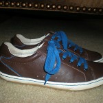 COLE HAAN BROWN LEATHER SNEAKERS WITH NIKE AIR TECHNOLOGY SIZE 9M