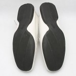 Mens shoes HUGO BOSS white leather moccasins slip on DRIVING LOAFERS sz 10.5