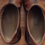 Mens BROWN Leather Casual Dress Slip On Loafer Shoe Size 11 CLARKS 70846