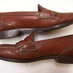 Cole Haan Country Mens Brown Leather Penny Loafers Shoes Slip Ons Size 10.5W F/S