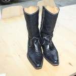 Cole Haan Men’s Black Leather Cowboy Boots, Size 10