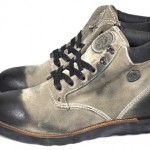$350 NEW Diesel D.I.Y. BRINDLE Taupe/Black Suede Ankle Boots 12.5