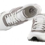 Diesel Loop 00YG64-PR131-H3049 Silver Flint Gray Leather Casual Shoes Men