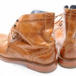 Cole Haan Harrison C10965 8 m Whiskey brown wingtip brogue boot shoe