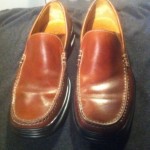 COLE HAAN Mens Brown Leather Loafers NIKE AIR Size 8 M.