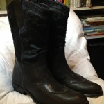 Hugo Boss Mens Black Leather Boots-Sz45, Us Sz 11-12. Perfect Shape!
