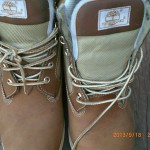 Mens Timberland Tan Leather Ballistic Boots Size 10.5M