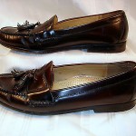 Cole Haan City Mens Burgandy Tassle Loafers 10.5 D Dress Shoes