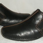 Mens Size 10 M Medium COLE HAAN ZENO Black Leather Loafers Slides Slip On Shoes