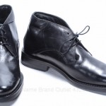 Cole Haan C06648 L10.5 R10 black polished leather chukka boot shoe MISMATE NEW