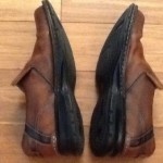 Mens BROWN Leather Casual Dress Slip On Loafer Shoe Size 11 CLARKS 70846