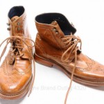 Cole Haan Harrison C10965 8 m Whiskey brown wingtip brogue boot shoe