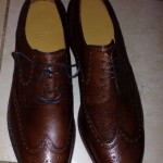 Cole Haan Mens Carter Wing Tip SZ 13 Dark Brown