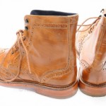 Cole Haan Harrison C10965 9 M Tan Whiskey brown wingtip brogue boot shoe