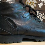 Men’s DIESEL Workmate II Classic Black Leather Ankle Boots Sz 10.5 / EU 44