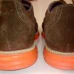 COLE HAAN LunarGrand Wingtip Suede Oxford Mens Shoes Dark Brown Orange 9.5M