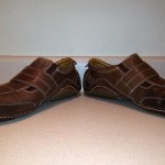 COLE HAAN NIKE AIR BROWN LEATHER SLIP-ON VELCRO DRIVING LOAFERS G SERIES 10.5 M