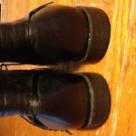 Timberland Boot Company, black leather cap toe lace up dress boot, size 10
