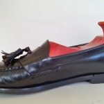 Cole Haan city leather tassel loafers slip ons mens black mexico 10.5 B