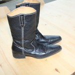 Cole Haan Men’s Black Leather Cowboy Boots, Size 10