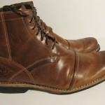TIMBERLAND MEN SIZE 11.5 M Tan Leather Earthkeepers Side Zip Boots 19558  $139