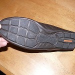 COLE HAAN Brown Leather Driving Mocs Mocassins Shoes Loafers gold buckle 10B