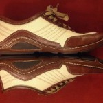 Men’s Cole Haan Brown White Leather Nike Air G Series Oxfords Shoes Sz  8.5 M