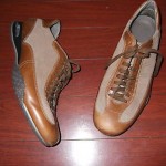 COLE HAAN NIKE AIR BROWN LEATHER & SUEDE OXFORDS MENS SZ 9 M