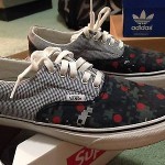 SUPREME 2013 COMME DES GARCONS POLKA DOT CAMO VANS sz 9 used 1 time only