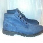 Timberland size 13 Blue Leather Ankle Boots Great Condition Hardly Worn Tread