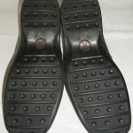 Mens Size 10 M Medium COLE HAAN ZENO Black Leather Loafers Slides Slip On Shoes