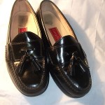 Men’s Cole Haan Black Leather Tassel Loafers Size 8 D Casual Shoes