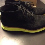 Cole haan Chukka Lunar grands Size 8 Black Suede  Volt Used