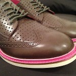 Cole Haan Nike Air Franklin EVA Wingtip Oxfords 9 Mens Gray Pink White Details