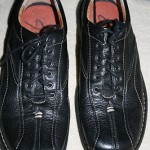 Clarks Black LEATHER oxfords, size 10 M
