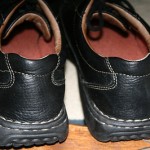 Clarks Black LEATHER oxfords, size 10 M