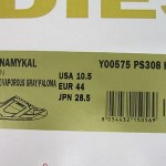 MEN DIESEL SNEAKERS LONG TERM DYNAMYKAL WHITE CANVAS US 10.5  NIB