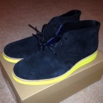 Men’s Cole Haan Lunargrand Suede Chukka Black/Volt size 11M w/ box C11185