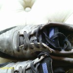 Diesel Men’s Leather Fashion Sneaker  Size 9  GREY AND BLACK