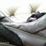 Diesel Men’s Leather Fashion Sneaker  Size 9  GREY AND BLACK