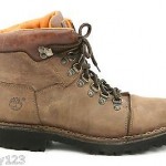 TIMBERLAND LIGHTWEIGHT OILED BROWN LEATHER CASUAL BOOTS  SHOES MENS SIZE 9.5 M