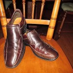 GREAT MEN’S COLE HAAN NIKE AIR BROWN LEATHER SLIP-ON LOAFERS – SIZE 11 M
