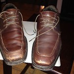 COLE HAAN WATERPROOF BROWN LEATHER SHOES MENS SZ 9.5