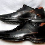 (Men’s) Cole Haan, Casual, Oxford, Black Leather, Size:10.5